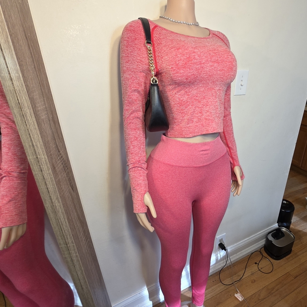 💎Victoria Secret Pink Nation Seamless Legging 2 PC Set💎 - Picture 2 of 5